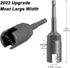 PAGOW Upgraded Large Slotted Hurricane Wingnut Driver - Wing Nut Drill Bit Socket Tool, 1/4" Hex Shank for Panel Wing Nuts, Screws Eye C Hook & Q-...