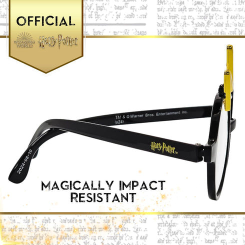 Sun-Staches Official Harry Potter Glasses for Kids | Wizarding World Costume Accessory | Black Frames with Magical Lightning Bolt Scar | One Size ...