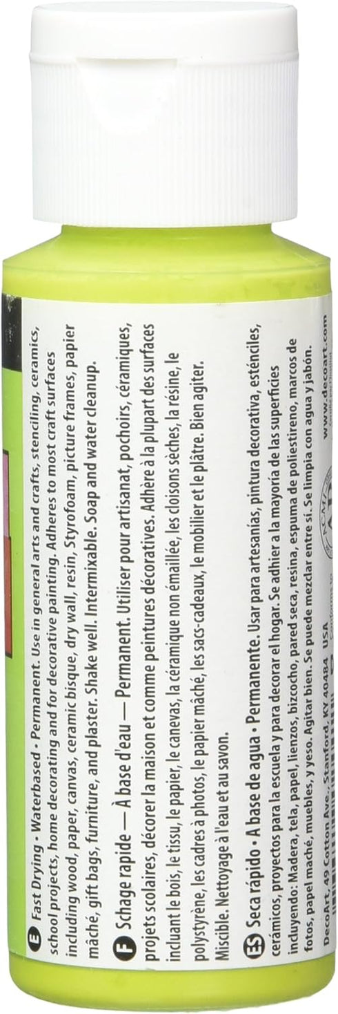 DecoArt Crafter's Acrylic Paint, 2-Ounce, Citrus Green...