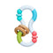 Munchkin® Sili Twisty™ Bendable Baby Teether Toy, Silicone and Wood, BPA Free, 3+ Months...