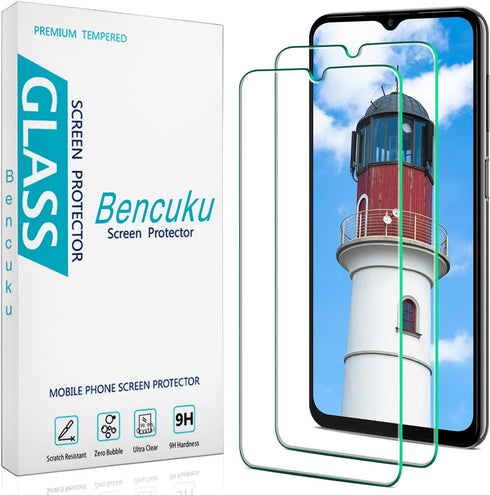 (2 Pack) Designed For Samsung Galaxy A23 / Galaxy A23 5G Tempered Glass Screen Protector, Anti Scratch, Bubble Free, Case Friendly...
