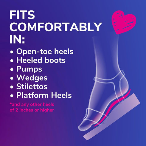 Dr. Scholl's Love Your Heels & Wedges 3/4 Length Insoles, All-Day Comfort for High Heeled Shoes, Relieve & Prevent Shoe Discomfort, Absorbs Shock,...