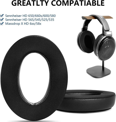 GVOEARS Cooling-Gel Earpads Cushions Replacement for Sennheiser HD650 / HD660 S / HD600 / HD6XX / HD58X / HD580 / HD565 / HD545 / HD535 Headphones...