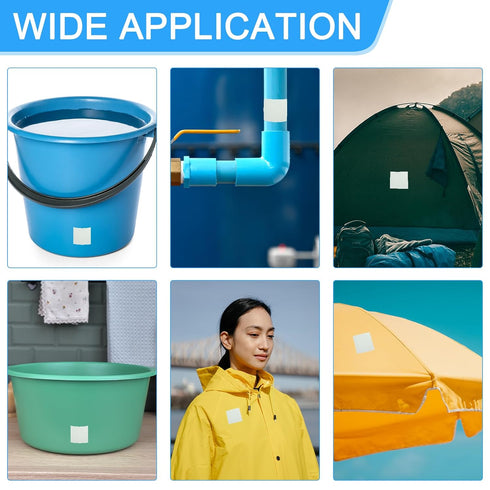 PATIKIL Waterproof Patch Seal Tape 2 in x 5 Ft, PVC Leak Proof Repair Tape Instant Sealing for HVAC Ducts, Roof Crack, Hoses Pipes, Awning, Clear...