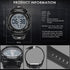 CakCity Mens Sports Watches Military Classic Stopwatch Large Dial Electronic LED Backlight Wristwatch 50M Waterproof Digital Watch for Mens with L...