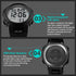 Mens Digital Sports Watch LED Screen Large Face Military Watches for Men Waterproof Casual Luminous Stopwatch Alarm Simple Army Watch...