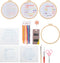 PATIKIL Embroidery Kit for Beginners, 3 Sets Cross Stitch Kits for Beginners Embroidery Kits Hand Stamped Pattern Learn to 30 Stitches with Instru...