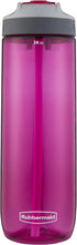 Rubbermaid Leak-Proof Sip Water Bottle, 24 oz, Tart Pink...
