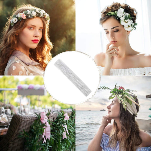 CCINEE 22 Gauge White Floral Wire Stem for Flower Arrangement Craft Supply,16 Inch,150PCS...