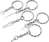 50pcs Silver Key Chain Rings Kit Flat Metal Split Key Rings with Chain and Jump Rings Key Chain Rings Accessories for Jewelry Key Rings Crafts Jew...