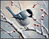 Posterizer 1 pcs-cute little bird in snowy winter scene -4-Art for Animal Lovers-Landscape & Nature Art-Decor for Home & Office- unframed wall art...