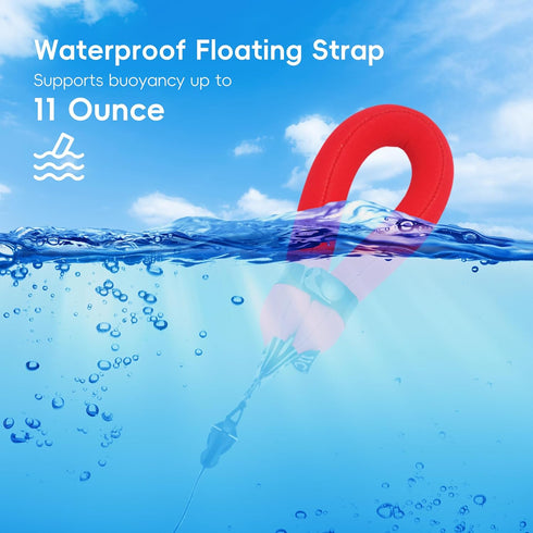 JJC Waterproof Camera Floating Wrist Strap for Olympus Tough TG-7 TG-6 TG-5 Kodak Pixpro WPZ2 Pentax WG-90 Fujifilm FinePix XP140 XP130 Nikon Cool...