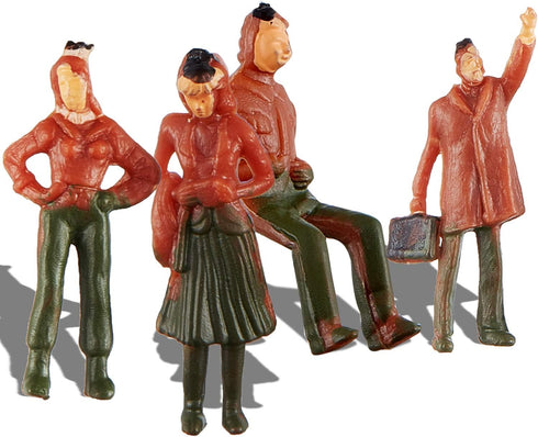 200 Pieces People Figurines 1:75 Scale Model Trains Architectural Plastic People Figures Tiny People Sitting and Standing for Miniature Scenes...