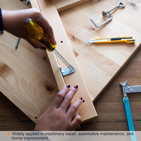 2pcs Metric Hex Nut Screwdriver 14mm Carbon Steel Ergonomic PVC Grip Non-Magnetic Socket Wrench Screwdriver Hand Tool for Automotive Maintenance H...