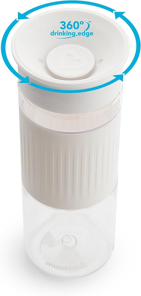 Munchkin® Miracle® 360 Spill Proof Sippy Cups, 24 and 10 Ounce, 2 Pack, Green/White – Toddler and Adult Set...