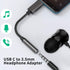 COOYA USB C to 3.5mm Audio Jack for Samsung S20 FE S21 S22 5G OnePlus 8T Headphone Adapter USB C to Aux Dongle Stereo Earphone Connector for iPad ...