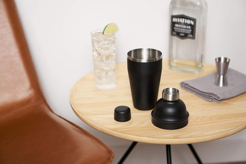 True Ash Stainless Steel Cocktail Shaker for Cold Brew Cocktails, Margarita, Whiskey Sour, Espresso Martini Shaker, Home Bar Accessories, Bartende...