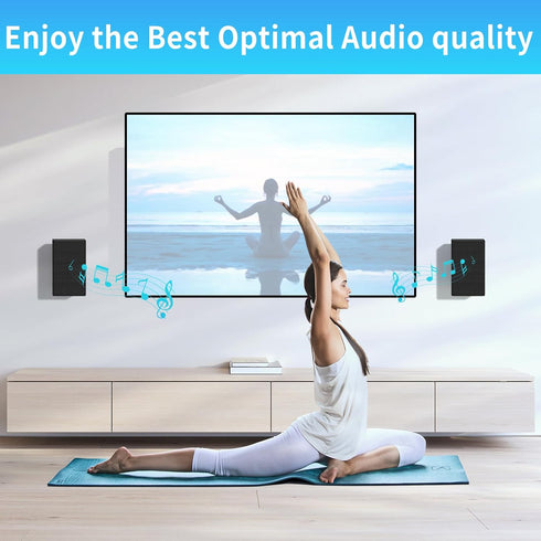 notiela Tilt and Swivel Adjustable Speaker Wall Mount for Samsung SWA-9200S SWA-9100S SWA-9000S SWA-8500S Rear Speakers Ceiling Speaker Mount, 1 P...