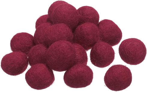 PATIKIL Wool Felt Balls Beads Wool Felting Pom 2cm 20mm Dark Red for Home Crafts Handcrafts Project DIY Pack of 50...