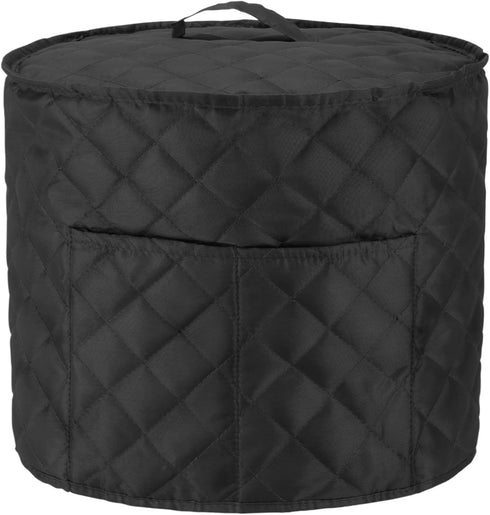 Luxja Dust Cover Compatible with 8 Quart Instant Pot, Cloth Cover with Pockets Fits Instant Pot (8 Quart) and Extra Accessories, Black Quilted Fab...