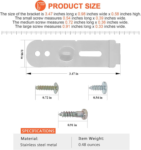 DD94-01002A Dishwasher Assembly-Install Kit by Beaquicy - Replacement for Samsung Dishwashers - Includes 2 Mounting Brackets and 6 Mounting Screws - Replaces AP4450818 2077601 PS4222710
