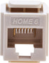 Leviton 61HOM-RT6 Home 6 Snap-In Connector, T568A/B Wiring, Light Almond...