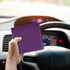 Wisdompro Small Car Registration and Insurance Documents Holder - Premium PU Leather Vehicle Glove Box Paperwork Wallet Case Organizer for ID, Dri...