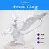 Moldable Cosplay Foam Clay (White) – High Density and Hiqh Quality for Intricate Designs | Air Dries to Perfection for Cutting with a Knife or Rot...