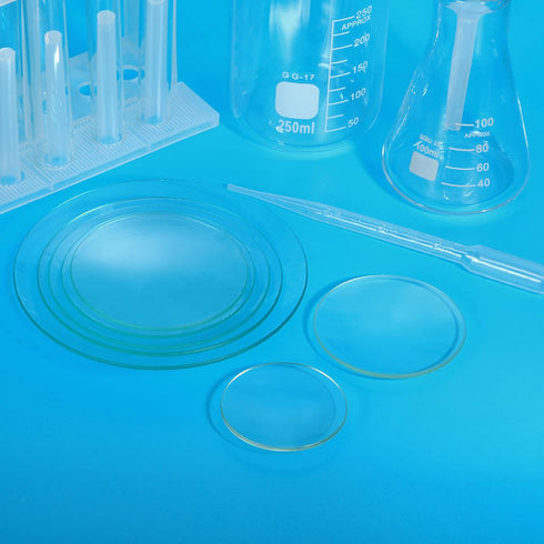 PATIKIL 60 mm Diameter Watch Glass, 6 Packs Beaker Cover Smooth Edges Chamfered Arc for Laboratory, Transparent...