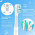 20Pcs Electric Oral Toothbrush Replacements Heads Dual Cross Action Clean Attachments Sensitive Brush Refill Rotating Sets 3D White Fit for Oral B...