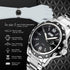 cofuo Mens Stainless Steel Band Analog Quartz Watch Dress Wrist Unique Luxury Business Work Casual Waterproof Watches Classic Calendar Date Window...