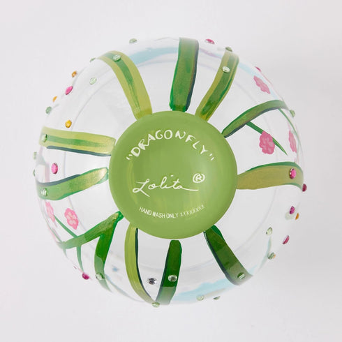 Enesco Lolita Stemless Dragonfly Wine Glass, 4.53-inch Height, 1 Count (Pack of 1)...