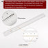 Film Flexible Ruler 12 Inch 1mm Scale PET Plastic Folding Straight Ruler Calibration Soft Ruler Measuring Tool for Factory, Transparent...