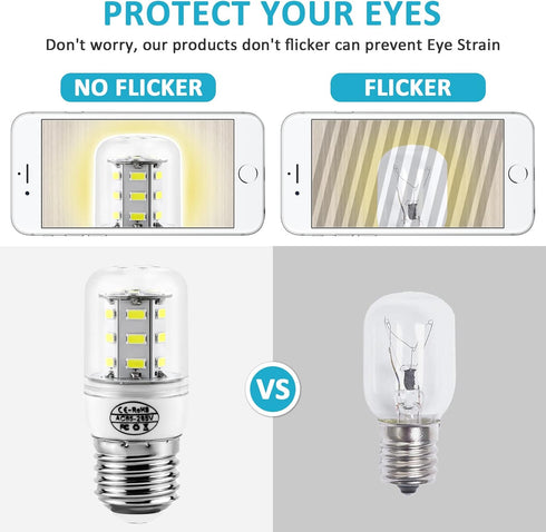 5304511738 Appliance Light Bulb Fridge Light Bulb Kei D34l Led Light Bulb 3.5W KEI D34L (E26/27 85V-265V Daylight) Fit for Frigid-aire Ken-More Re...