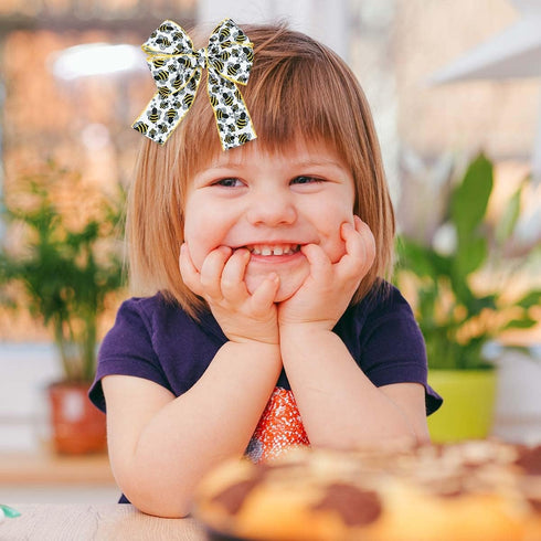 10 Yards Bee Wired Edge Ribbon Bumble Bee Burlap Ribbon Polyester Fabric Summer Bee Decorative Ribbons for Gift Wrapping DIY Craft Party Decoratio...