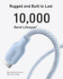 Anker USB C to USB C Cable (240W, 10ft), Bio-Braided USB C Charger Cable Fast Charge for iPhone 15/15 Pro, MacBook Pro 2020, iPad Pro 2020, iPad A...