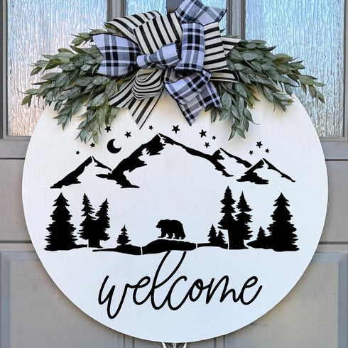 Mountain Stencils for Painting Forest Tree Stencil Animal Wood Burning Stencils and Patterns Reusable Drawing Templates for Fabric Furniture Wall ...