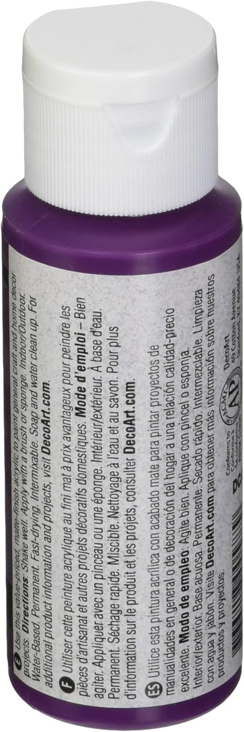 DecoArt DCA74-3 Crafter's Acrylic Paint, 2-Ounce, African Violet...