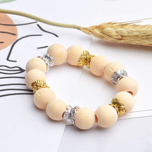 Lotus Form 60PCS Double End Flower Bead Spacer Caps, Antique Alloy Jewelry Caps for Bracelet, Necklace, Earring Crafts Making...