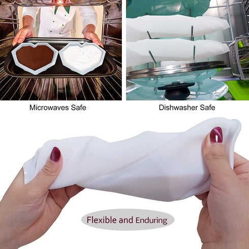 Breakable Heart Mold Set for Chocolate, Heart Silicone Molds with Hammers and Dropper, Letter Mold and Number Chocolate Molds for Valentine Candy ...