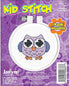 Janlynn Kid Stitch 11 Count Owl Mini Counted Cross Stitch Kit, 3-Inch...