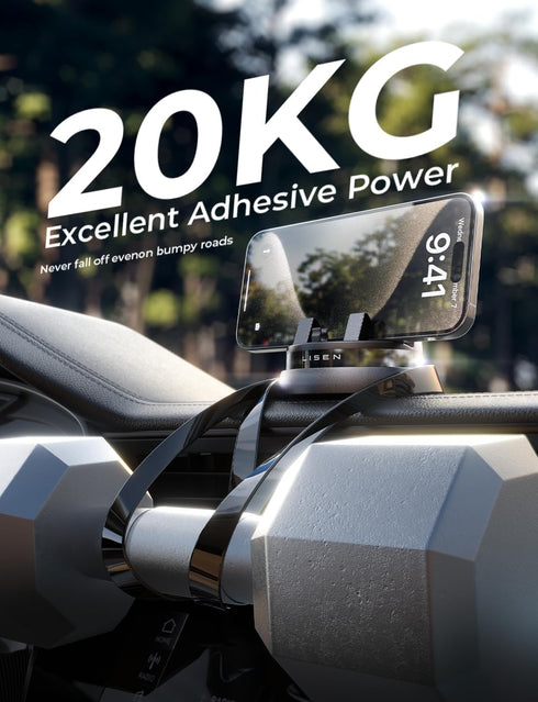 LISEN Car Phone Holder(Updated),360° Rotatable Dashboard Cell Phone Holder,Non-Slip Navigation Car Phone Mount Dash Fit for iPhone 15 Pro Max/14/1...