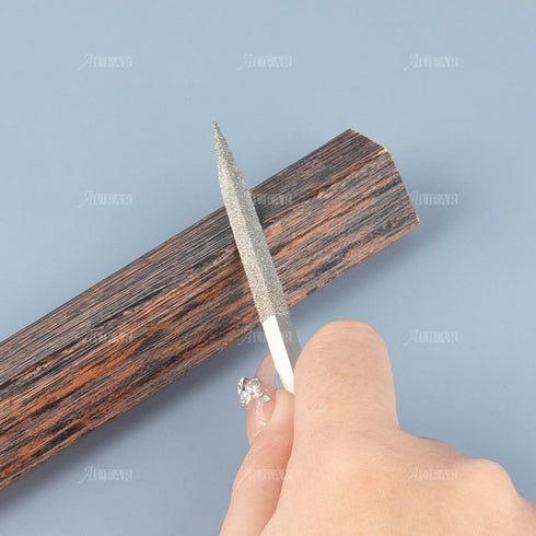 AUEAR, Set of 10 Pack Mini Diamond Needle File Set Barrette Crossing Knife Equaling Warding Square Three Square Round Tapered Round Half Round for...