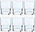 Toyo Sasaki Glass 00345HS Tumbler Glass, HS Stack Tumbler, 6.8 fl oz (200 ml), Set of 6, HS, Father's Day, Made in Japan, Dishwasher Safe, Cup, Tu...