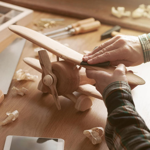 PATIKIL 1/4 Wooden Dowel Pins, 200 Pcs M6x25mm Wood Dowel Pins Hardwood Pegs Fluted Groove Easy Insertion for Crafts Furniture Door Art...