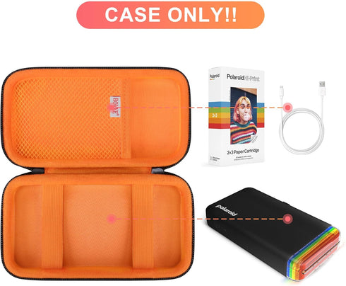 BOVKE Carrying Case for Polaroid Hi-Print 2nd Generation Bluetooth Connected 2x3 Pocket Photo Dye-Sub Printer, Mesh Pocket for Polaroid Hi-Print P...