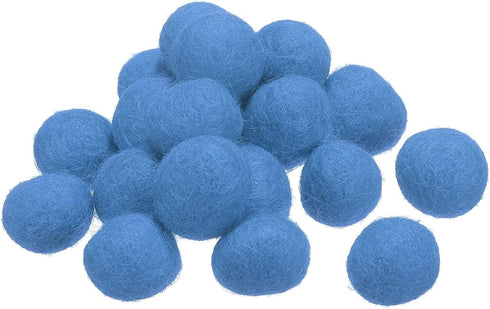 PATIKIL Wool Felt Balls Beads Wool Felting Pom 2cm 20mm Light Blue for Home Crafts Handcrafts Project DIY Pack of 20...
