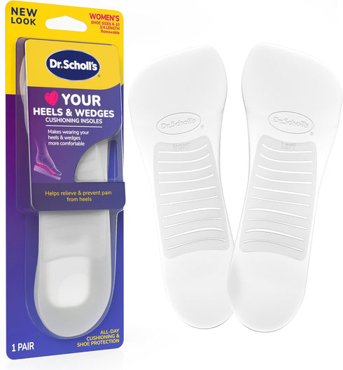 Dr. Scholl's Love Your Heels & Wedges 3/4 Length Insoles, All-Day Comfort for High Heeled Shoes, Relieve & Prevent Shoe Discomfort, Absorbs Shock,...