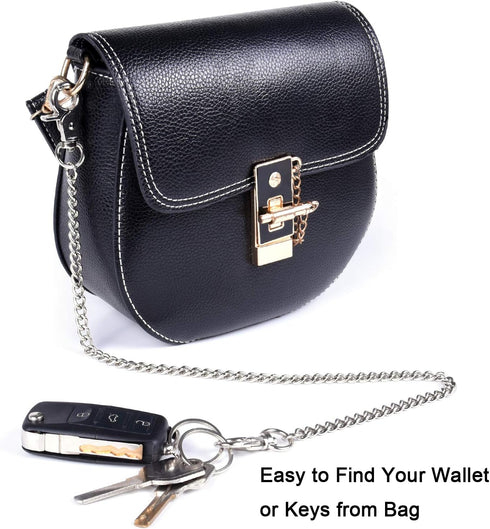 wisdompro Keychain, Heavy Duty 16 Inch Pocket Keychain Wallet Chain with Lobster Clasp and 2 Keyrings for Jeans Pants...