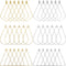 120Pcs Beading Hoop Earrings for Jewelry Making,Triangle Beading Earrings Hoop Bulk Jewelry Making Beadings Supplies Teardrop Rhombus Geometric Ea...